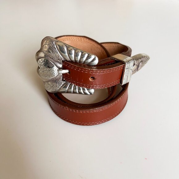 Vintage Justin Belt with Buckle 27-30 - Picture 1 of 7